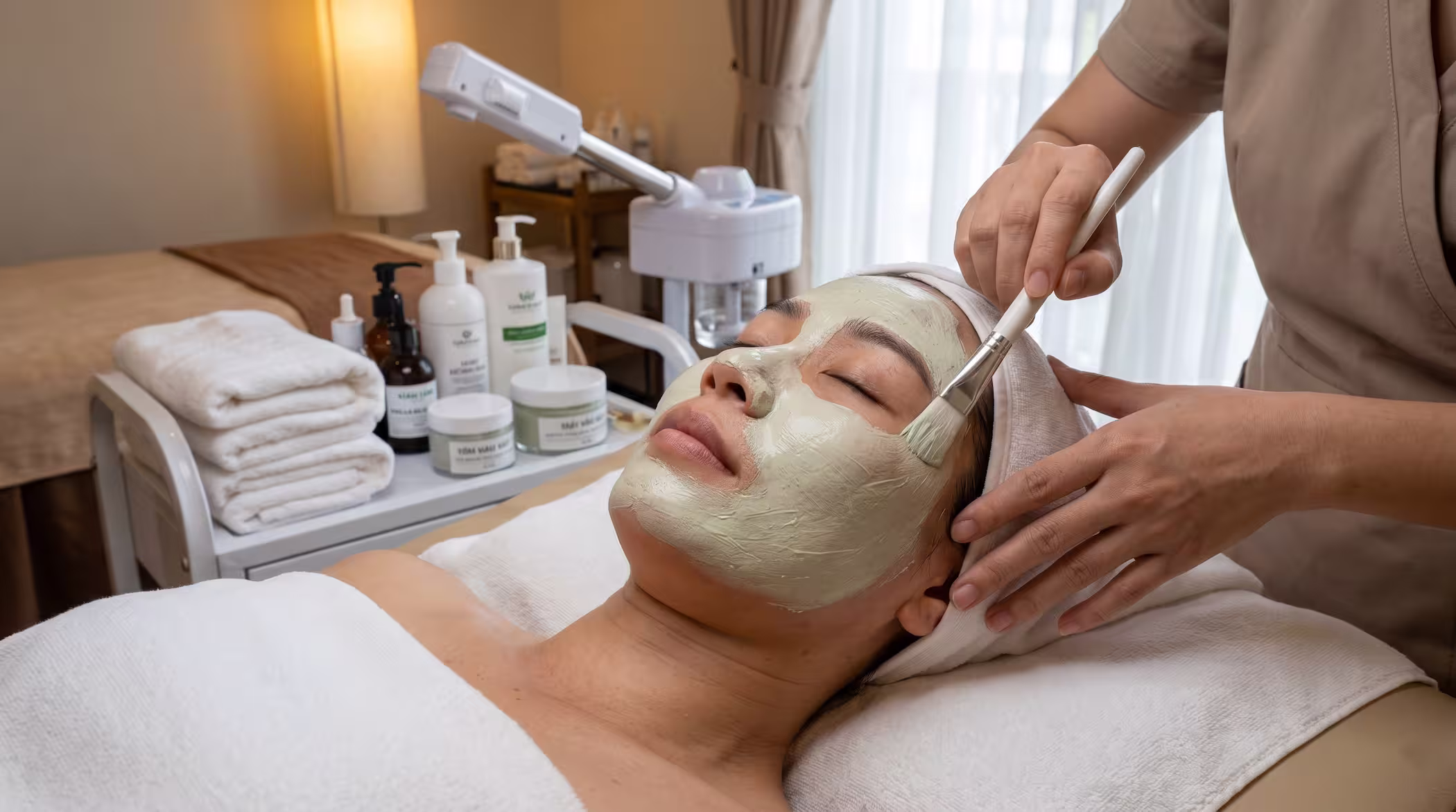 Tratamiento facial de skincare