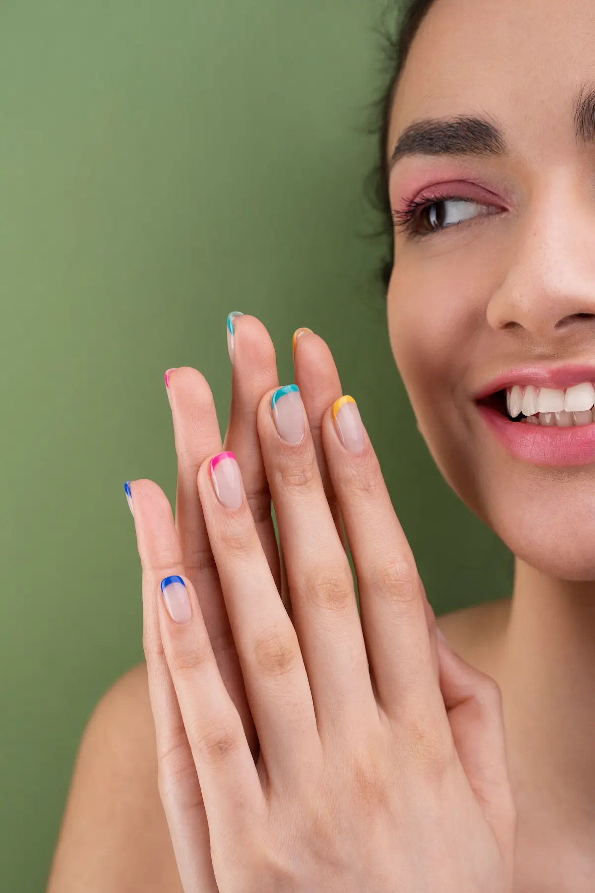 Manicure elegante de cerca