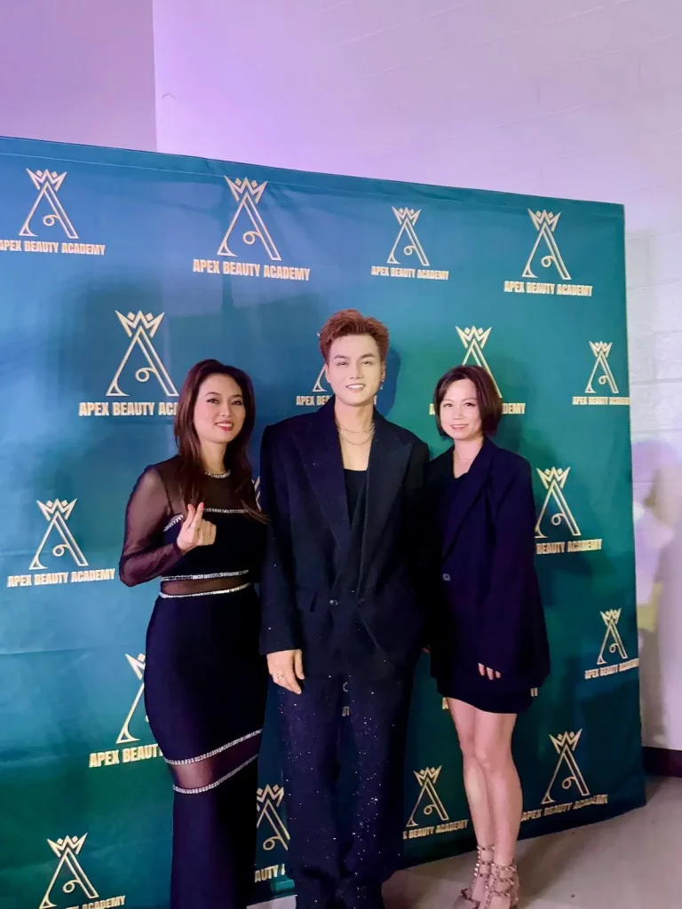 Apex Beauty Academy, OneStar, and K-Beauty sponsor logos at the concert