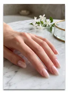 Cloudy French Nails with blurred milky white tips trend 2026